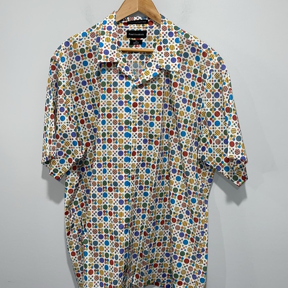 Paul Frederick short sleeve shirt size XXL classic fit cotton multicolor casual - Picture 5 of 10